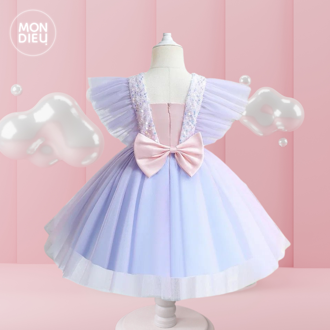 Vestido Yaneth color azul para niñas