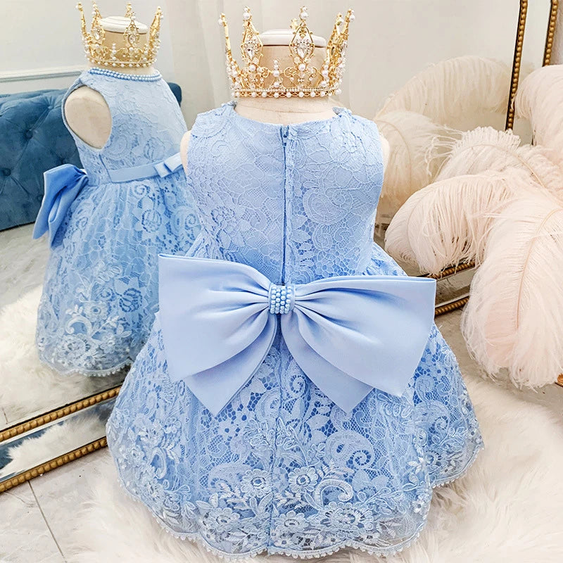 Vestido Liora color azul para niñas