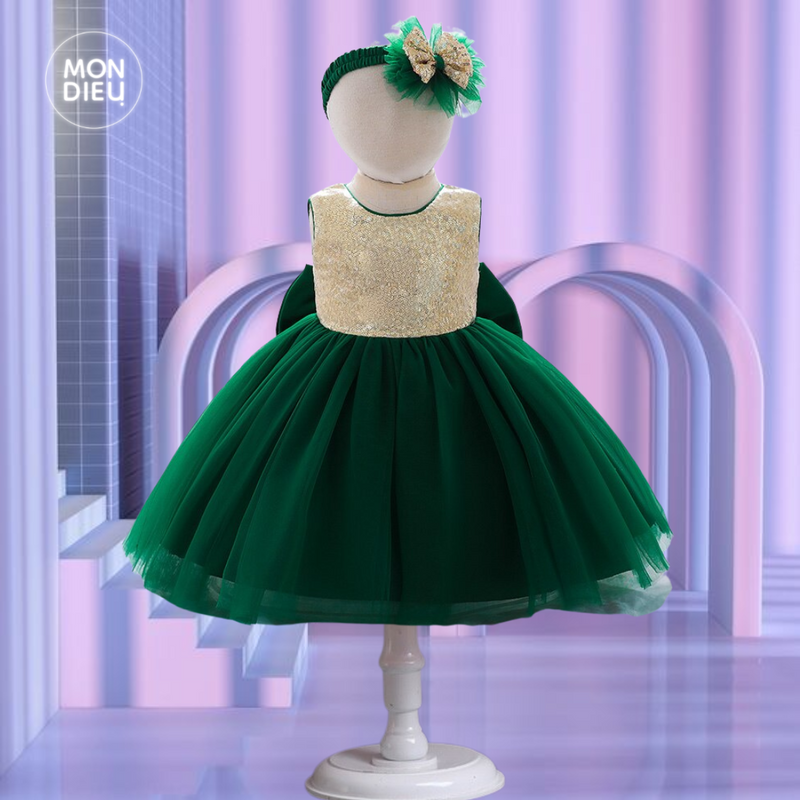 Vestido Abril color verde para niñas
