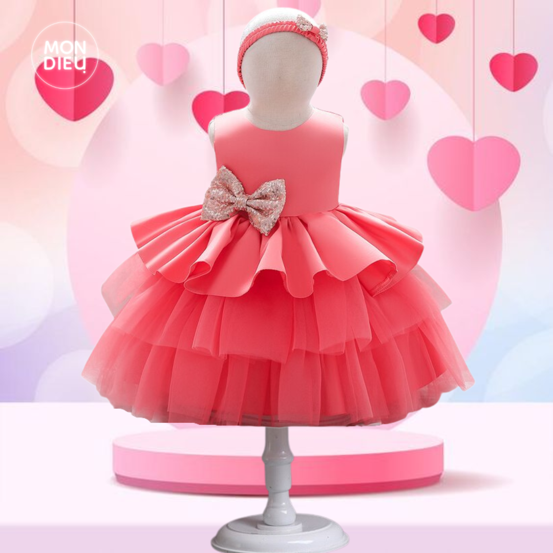 Vestido Mireya color rosa para niñas