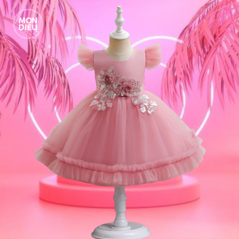 Vestido Naomi color rosa para niñas