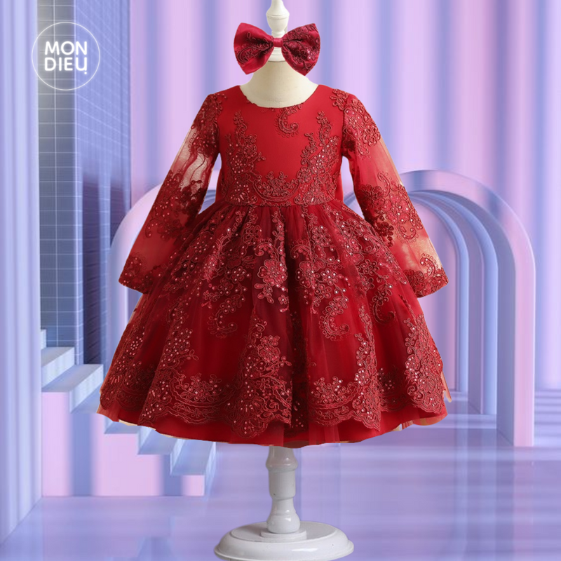 Vestido Maybelline color tinto para niñas