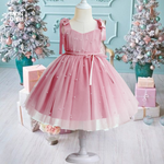 Vestido Charlotte color rosa para niñas Mon Dieu!
