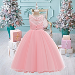 Vestido luisa color rosa para niñas Mon Dieu!