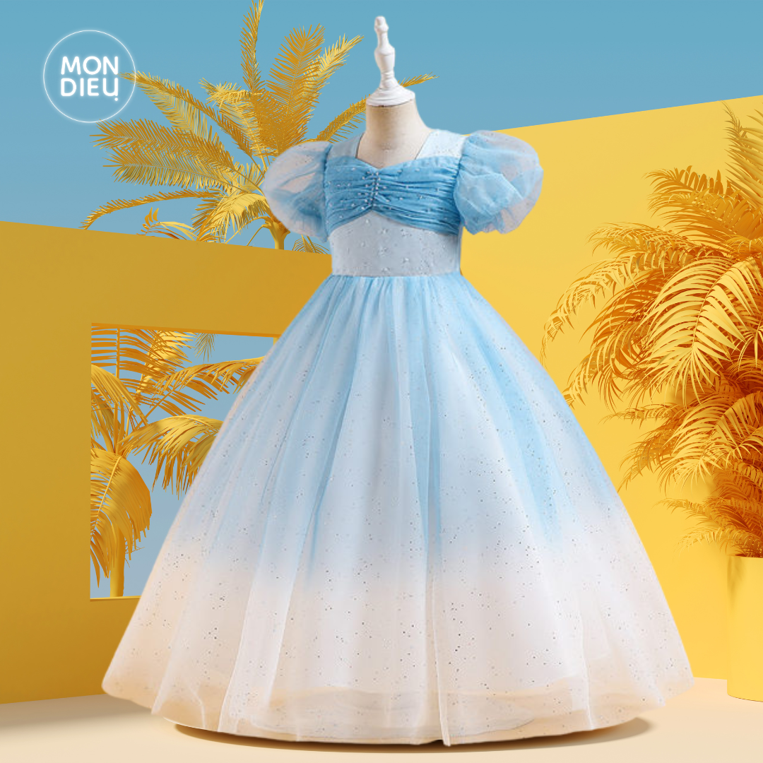 Vestido Antonella color azul para niñas