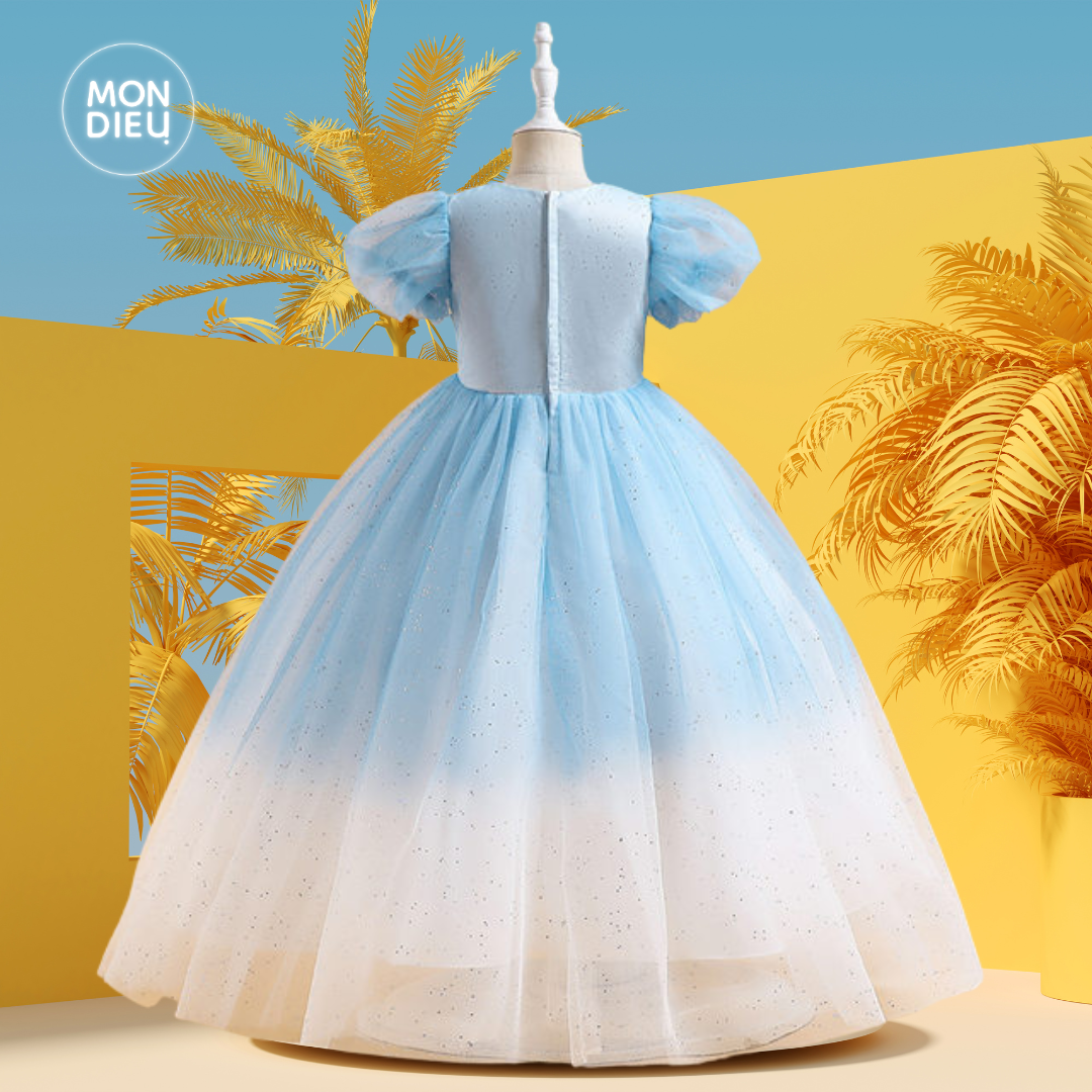Vestido Antonella color azul para niñas