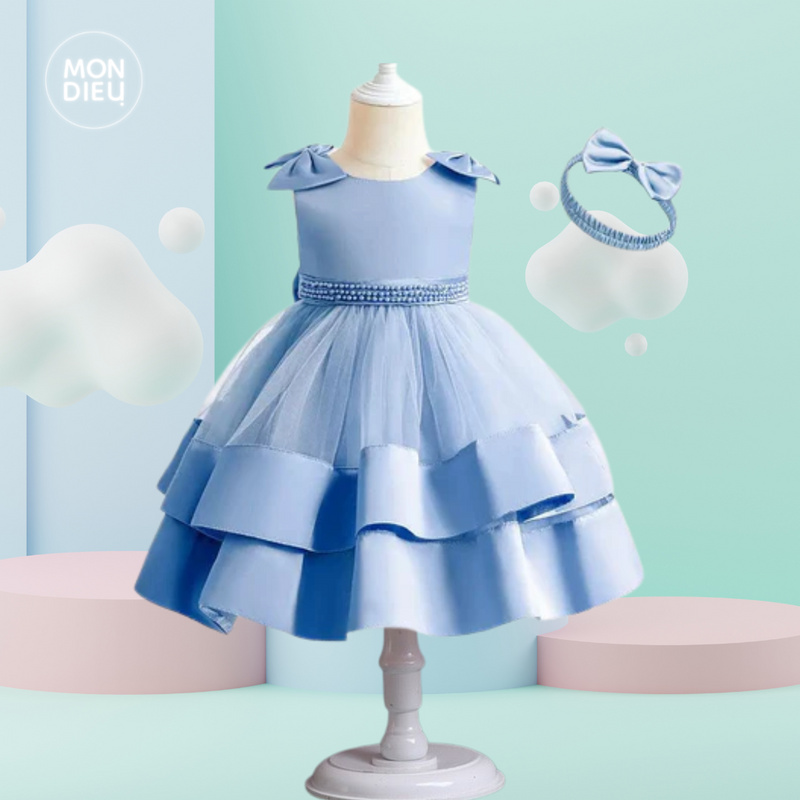 Vestido Keyli color azul para niña