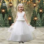 Vestido America color blanco para niñas Mon Dieu!