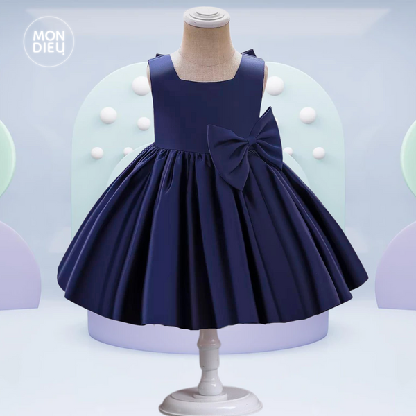 Vestido Selena color azul para niñas