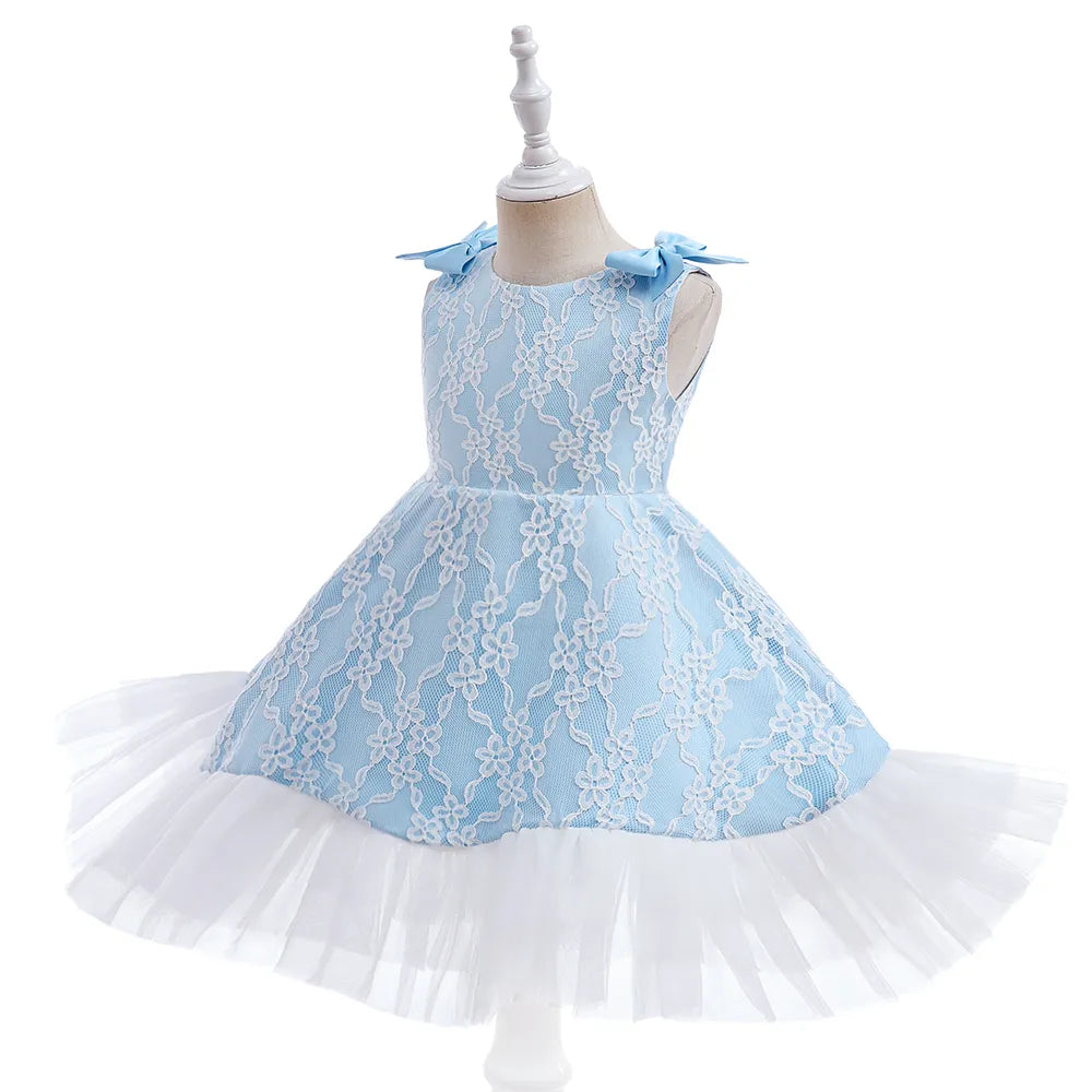 Vestido Belen color azul para niñas