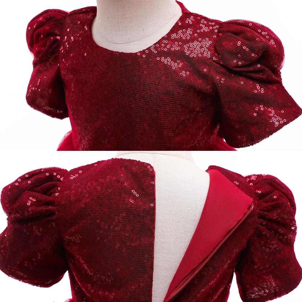 Vestido corto elegante para niñas