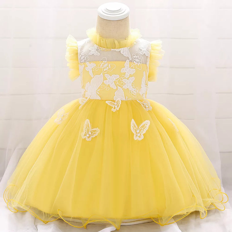 vestido Daniela color amarillo para niñas
