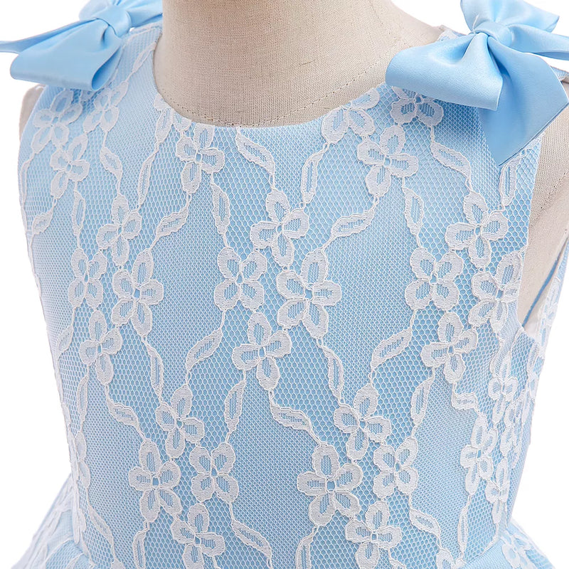 Vestido Belen color azul para niñas