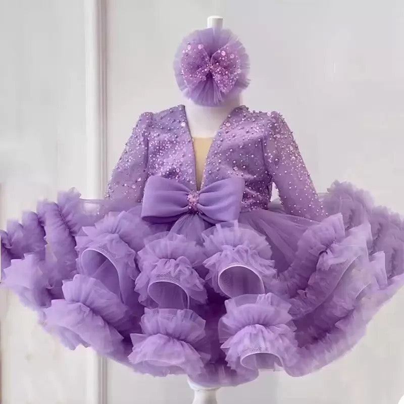 Vestido Jenifer color lila para niñas