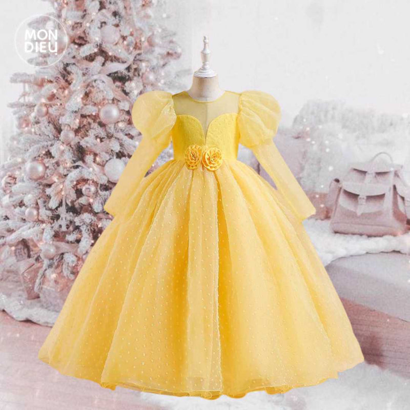 Vestidos amarillos para niñas sales