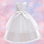 Vestido America color blanco para niñas Mon Dieu!