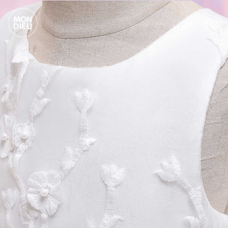 American Fashion World Vestido de comunión blanco para muñecas de 14  pulgadas | Calidad premium y diseño moderno | Ropa de muñecas | Moda de  ropa para
