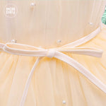 Vestido Charlotte color beige para niñas Mon Dieu!