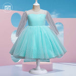 Vestido Fernanda color Verde para Niñas Mon Dieu!