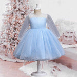 Vestido Fernanda color azul para niñas Mon Dieu!