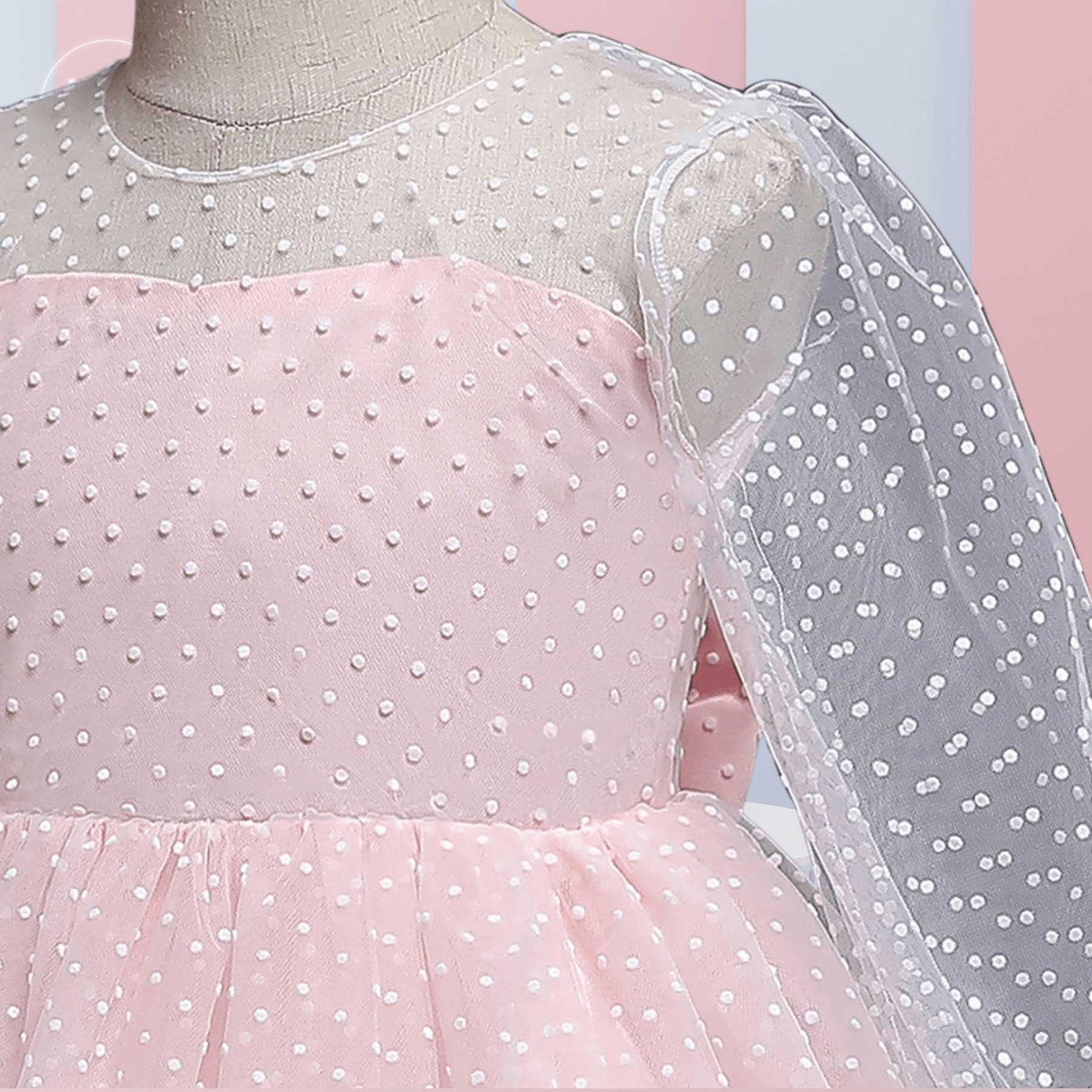 Vestido Fernanda color rosa para niñas Mon Dieu!