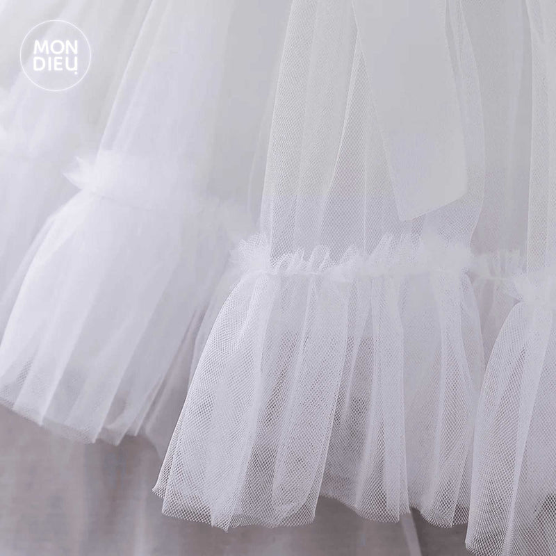 Vestido Girasol color blanco para niñas Mon Dieu!