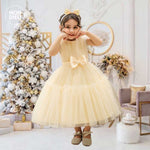 Vestido Hanna color beige para niñas Mon Dieu!