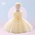 Vestido Hanna color beige para niñas Mon Dieu!