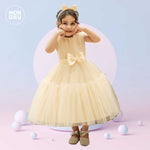 Vestido Hanna color beige para niñas Mon Dieu!