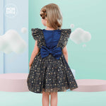 Vestido Juliett color azul para niñas Mon Dieu!