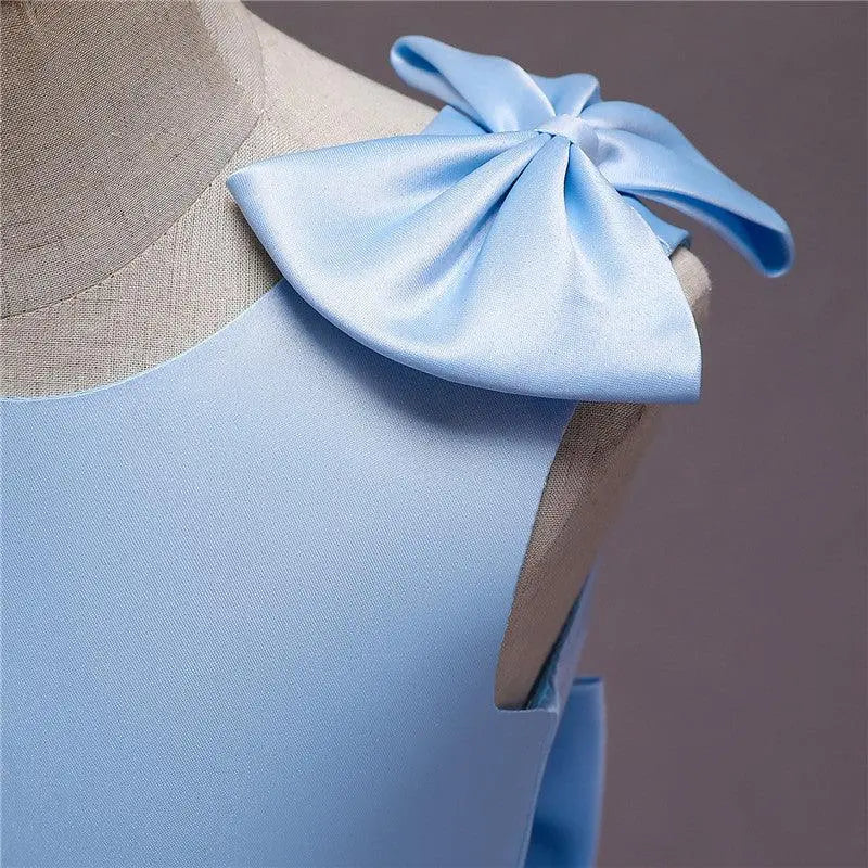 Vestido Keyli color azul para niña Mon Dieu!
