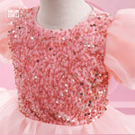 Vestido Lizzy color rosa para niñas Mon Dieu!