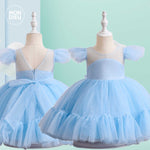Vestido Lucy color Azul para niñas Mon Dieu!