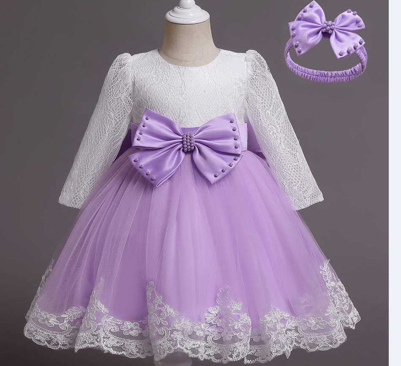Vestido Nataly color lila para niña Cinderella Vestidos
