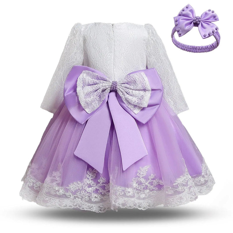Vestido Nataly color lila para niña Cinderella Vestidos