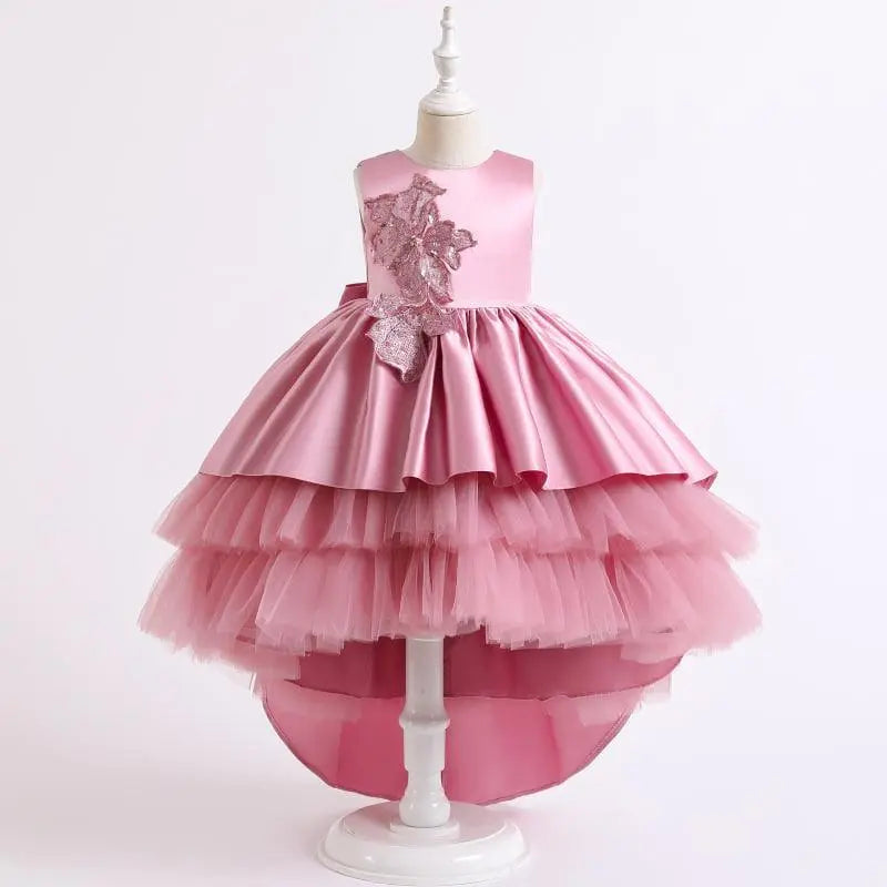Vestido Noemi color rosa para niñas Mon Dieu!