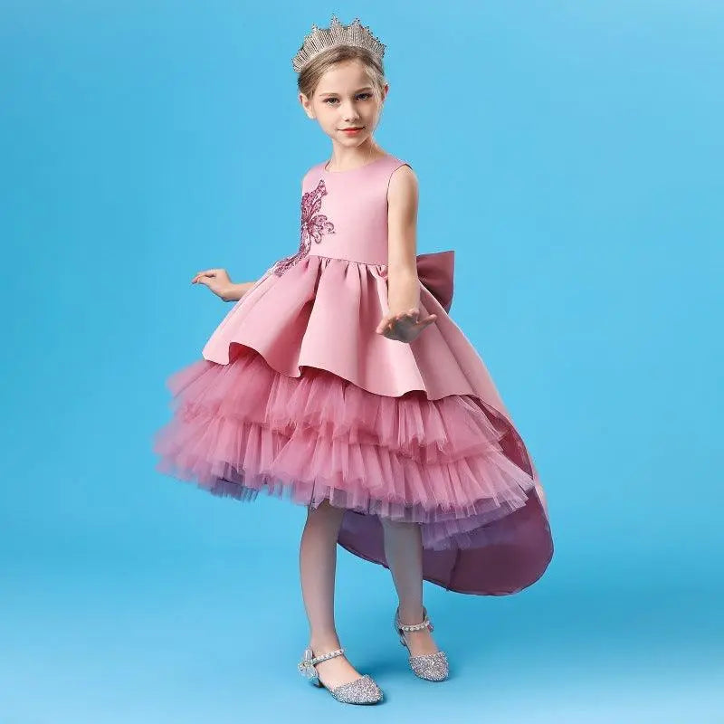 Vestido Noemi color rosa para niñas Mon Dieu!