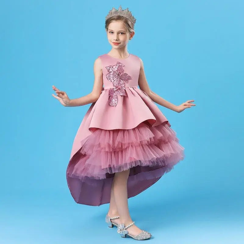 Vestido Noemi color rosa para niñas Mon Dieu!