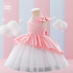Vestido Paulina color rosa para niñas Mon Dieu!