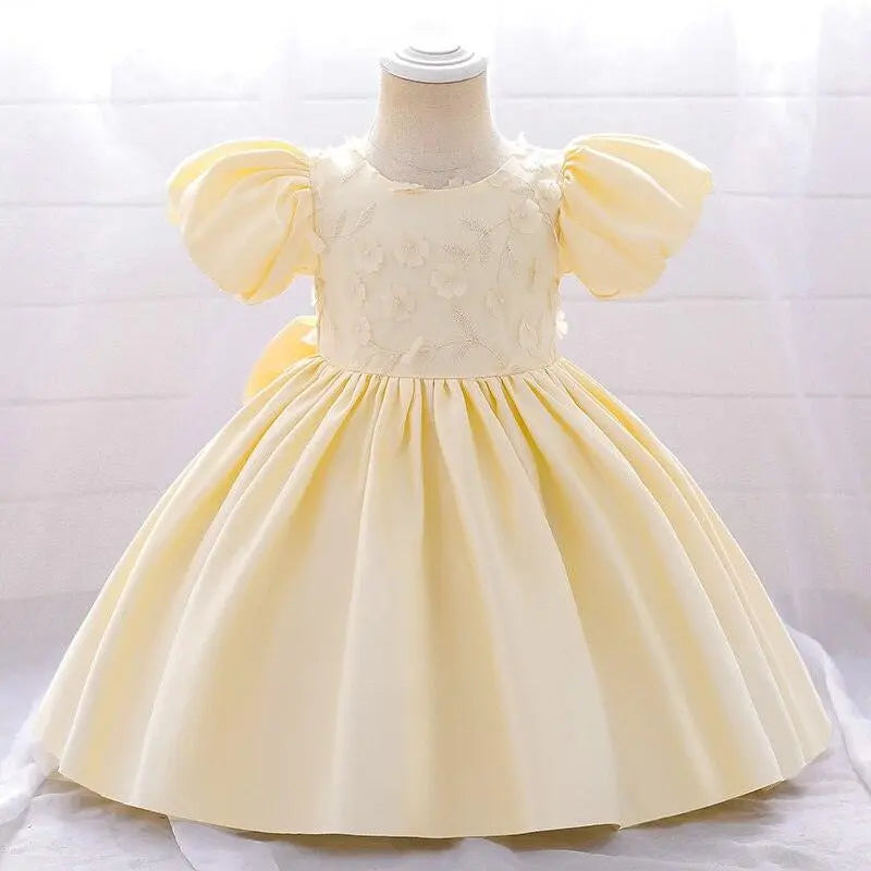 Vestido Saanvi color beige para niñas Mon Dieu!