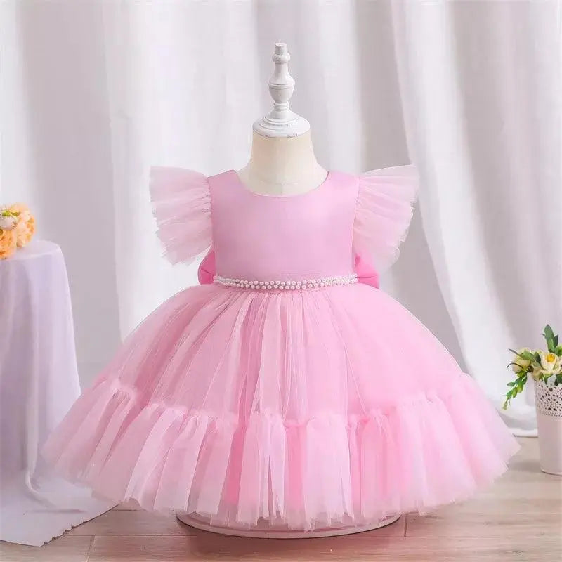 Vestido Selene color rosa para niñas Mondieu