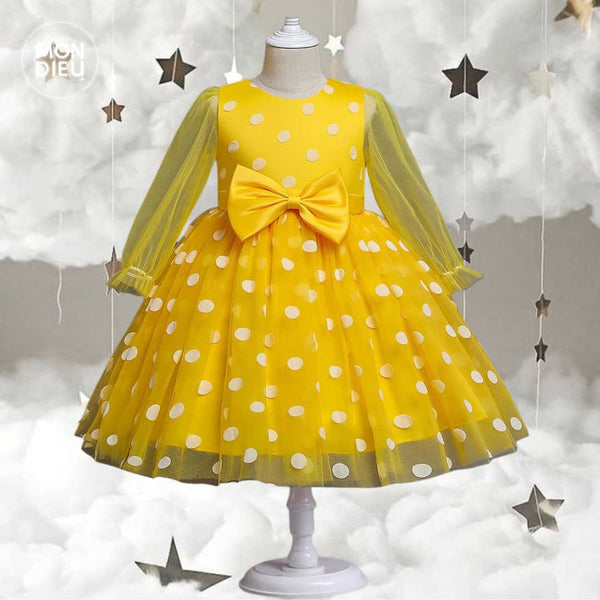 Vestidos de niña en amarillo sales