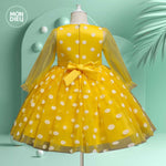 Vestido Sofia color amarillo para niñas Mon Dieu!