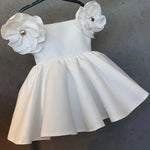 Vestido Yamile color blanco para niña Mon Dieu!
