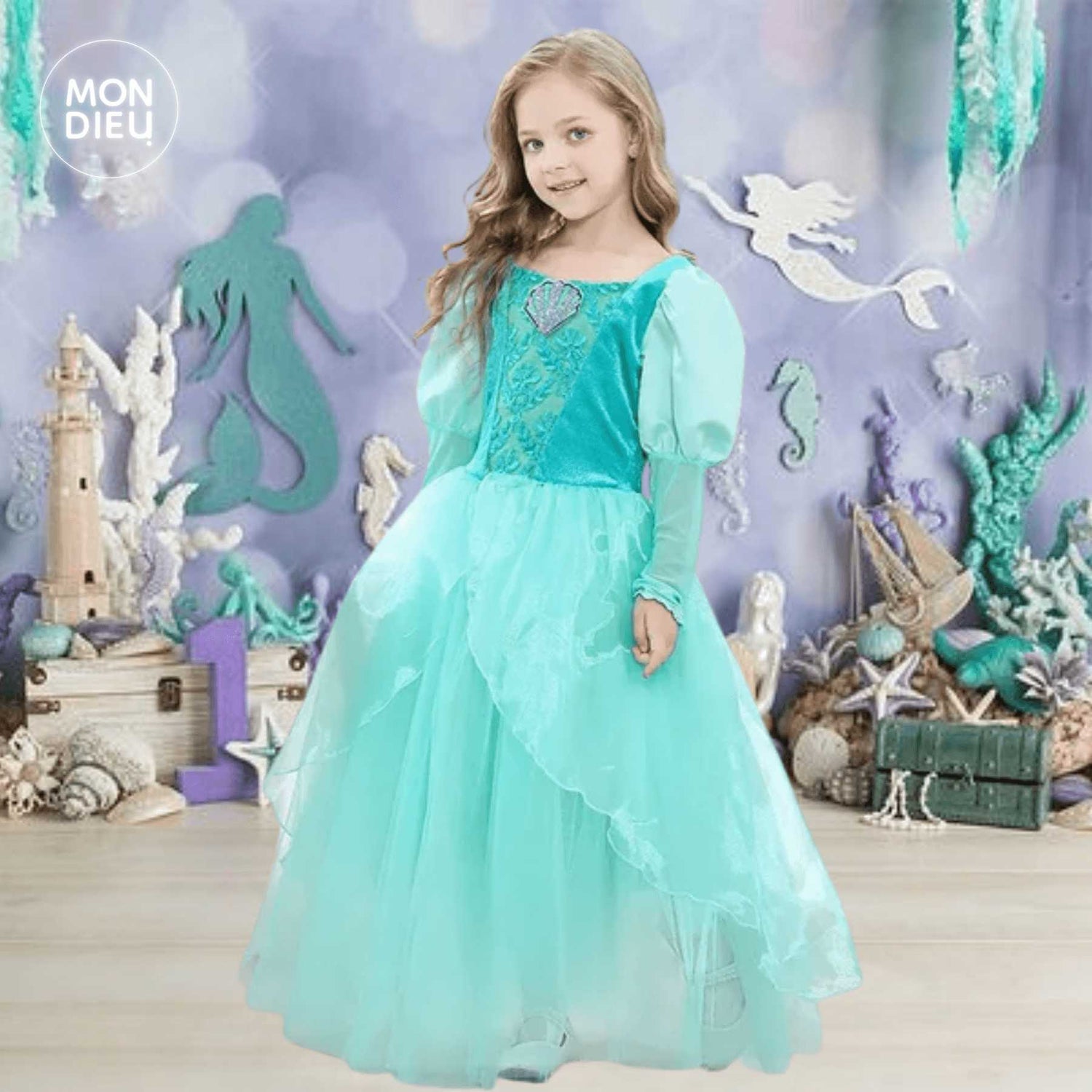 Vestido de la sirenita Ariel elegante Mondieu!