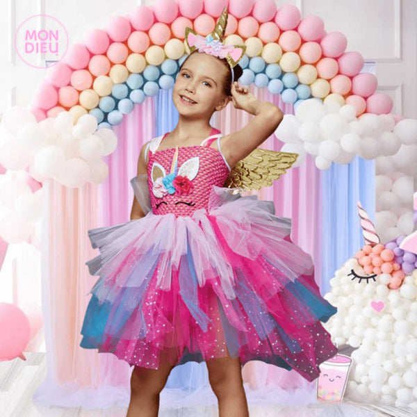 Vestido de unicornio para niñas Mondieu!