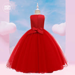Vestido luisa color rojo para niñas Mon Dieu!