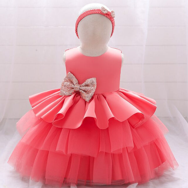 Vestido Mireya color rosa para niñas