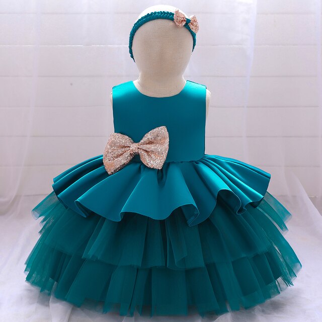 Vestido Mireya color verde para niñas
