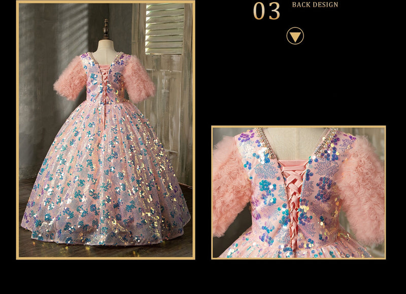 Vestido Malena color rosa para niñas